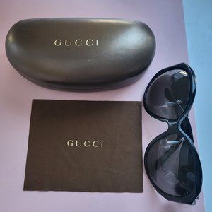 AUTHENTIC GUCCI Black sunglasses!!! with rhinestones